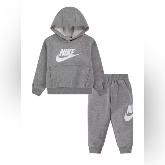 Unisex Nike Toddler 4T Club Fleece Pullover Hoodie and Pants, 2-Piece Set  NWT - Picture 2 of 12